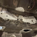 Unterboden verschweiste platten BMW E36 Hinterachs Einschweissbleche